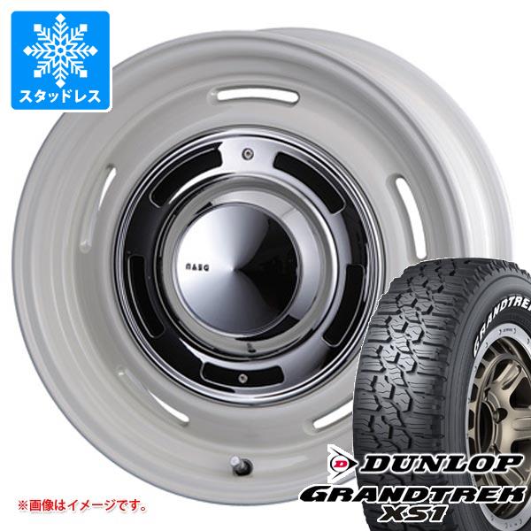 【タイヤ交換対象】ジムニーシエラ JB74W用 スタッドレス ダンロップ グラントレック XS1 185/85R16 105/103L LT ホワイトレター クリムソン ディーンクロスカントリー タイヤホイール4本セット