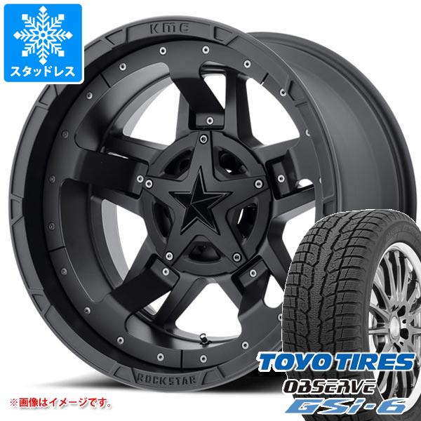 【タイヤ交換対象】FJクルーザー 10系用 スタッドレス トーヨー オブザーブ GSi-6 265/70R17 115Q KMC XD827 ロックスター3 タイヤホイール4本セット