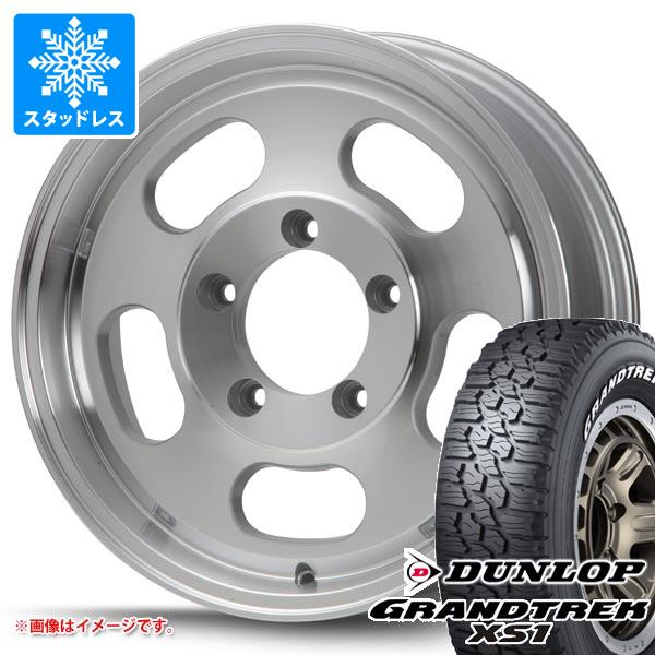 【タイヤ交換対象】5本セット ジムニー用 スタッドレス ダンロップ グラントレック XS1 185/85R16 105/103L LT ホワイトレター MLJ エクストリームJ Dスロット タイヤホイール5本セット