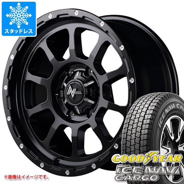 【タイヤ交換対象】ニッサン NV350キャラバン E26用 スタッドレス 2025年製 グッドイヤー アイスナビカーゴ 195/80R15 107/105N ナイトロパワー M10 パーシング タイヤホイール4本セット