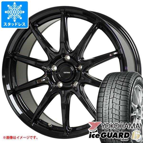 【タイヤ交換対象】スタッドレスタイヤ ヨコハマ アイスガードシックス iG60 195/65R15 91Q ＆ ジースピード G-05 6.0-15 タイヤホイール4本セット195/65-15 YOKOHAMA iceGUARD 6 iG60