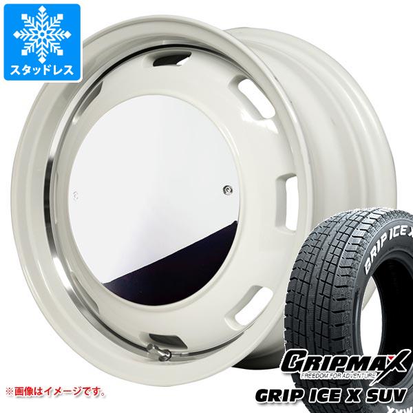【タイヤ交換対象】5本セット スズキ ジムニーノマド JC74W用 スタッドレス グリップマックス グリップアイスエックス SUV 215/70R16 100Q ホワイトレター ガルシア シスコムーン タイヤホイール5本セット