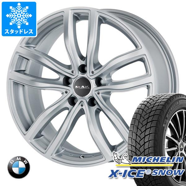 【タイヤ交換対象】BMW F45/F46 2シリーズ用 2024年製 スタッドレス ミシュラン エックスアイススノー 205/55R17 95T XL MAK ファー タイヤホイール4本セット