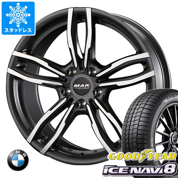 【タイヤ交換対象】BMW F32/F33 4シリーズ用 スタッドレス グッドイヤー アイスナビ8 225/50R17 94Q MAK ルフト FF タイヤホイール4本セット