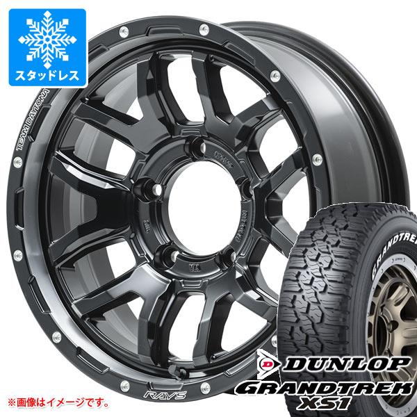 【タイヤ交換対象】スズキ ジムニーノマド JC74W用 スタッドレス ダンロップ グラントレック XS1 LT215/70R16 100/97N ホワイトレター レイズ デイトナ F6 ブースト タイヤホイール4本セット
