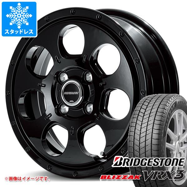 【タイヤ交換対象】アトレーワゴン S300系用 スタッドレス ブリヂストン ブリザック VRX3 165/65R14 79Q ロードマックス マッドエージェント タイヤホイール4本セット