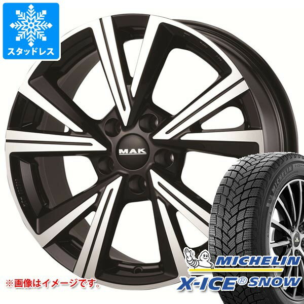 【タイヤ交換対象】VW ゴルフ6用 スタッドレス 2025年製 ミシュラン エックスアイススノー 225/45R17 94H XL MAK クバーズ タイヤホイール4本セット