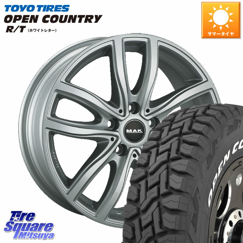 阿部商会 MAK FAHR ホイール 18インチ 18 X 7.5J(BMW G01) +28 5穴 112 TOYOTIRES オープンカントリー RT ホワイトレター OPENCOUNTRY R/T 2025年製 在庫● トーヨー 225/60R18 BMW X3 G01