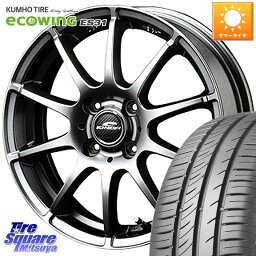 MANARAY MID SCHNEIDER StaG スタッグ ホイール 13インチ 13 X 4.0J +42 4穴 100 KUMHO ecoWING ES31 エコウィング サマータイヤ 155/65R13 ゼスト