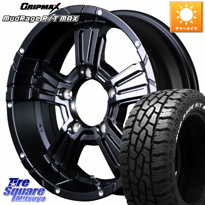 MANARAY MID ナイトロパワー CROSS CLAW ホイール 16インチ 16 X 5.5J +20 5穴 139.7 GRIPMAX MUD Rage RT R/T MAX 195R16 ホワイトレター 195/*R16 ジムニー