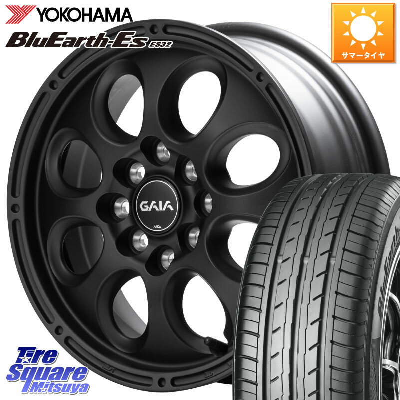 MANARAY MID GAIA X ガイアクロス ホイール 14インチ 14 X 5.0J +42 4穴 100 YOKOHAMA R6264 ヨコハマ BluEarth-Es ES32 155/65R14 デリカミニ