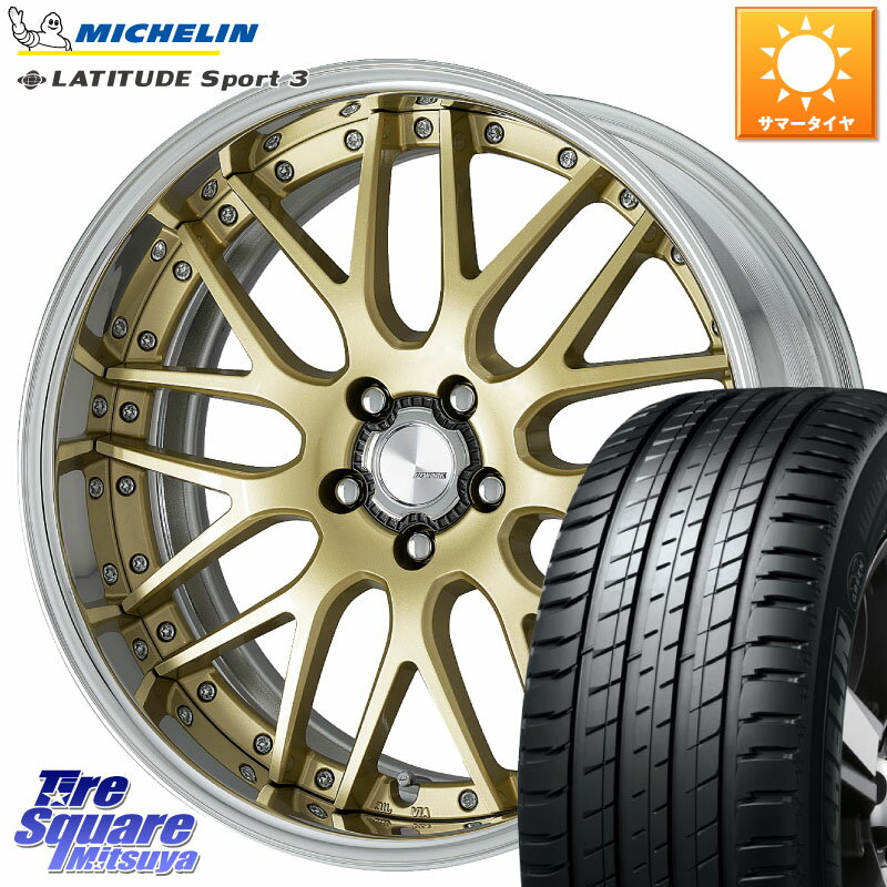 WORK Lanvec LM1 O Disk 20インチ 2ピース 20 X 8.5J +55 5穴 114.3 ミシュラン LATITUDE SPORT 3 101W AO 正規 255/45R20