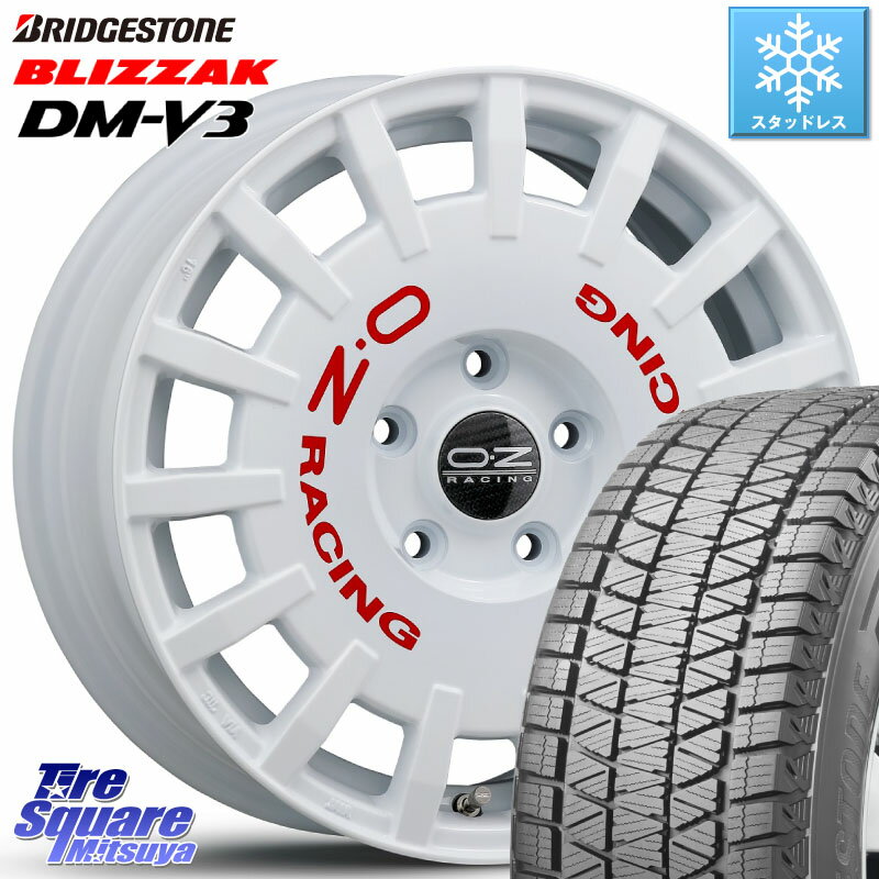 ブリヂストン ブリザック DM-V3 DMV3 ■ 2023年製 スタッドレス 215/70R16 OZ Rally Racing ラリーレーシング 専用KIT付属 16インチ 16 X 7.0J +45 5穴 114.3