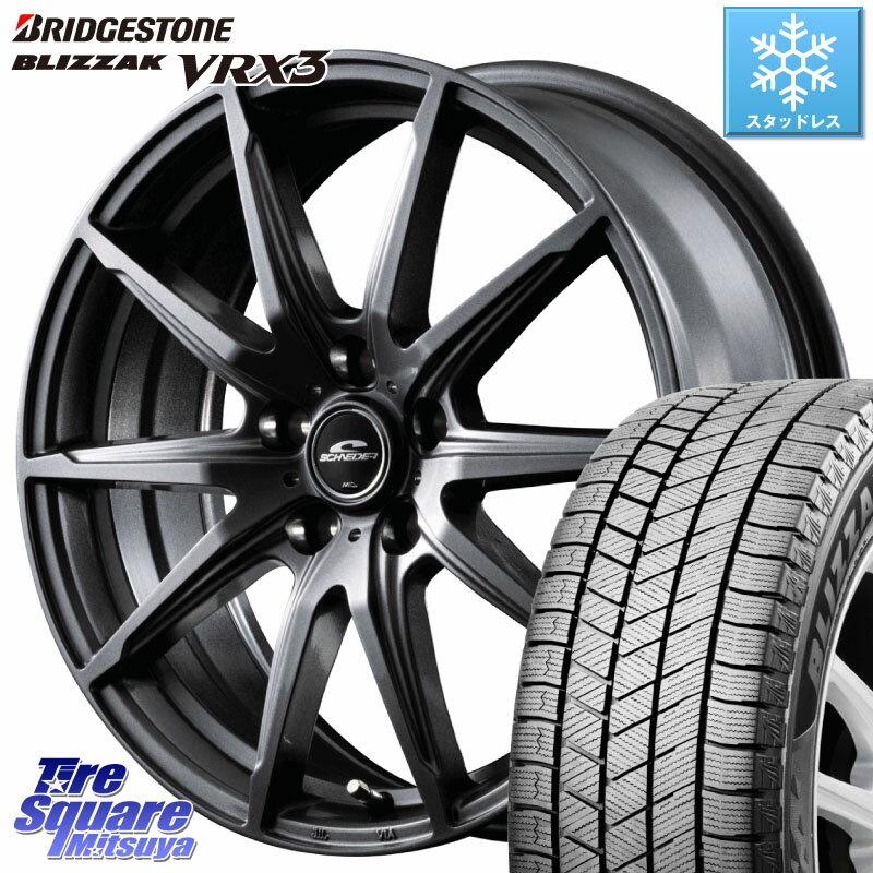 ブリヂストン ブリザック BLIZZAK VRX3 2022年製 スタッドレス 215/70R16 MANARAY MID SCHNEIDER シュナイダー SLS ホイール 16インチ 16 X 6.5J +48 5穴 114.3