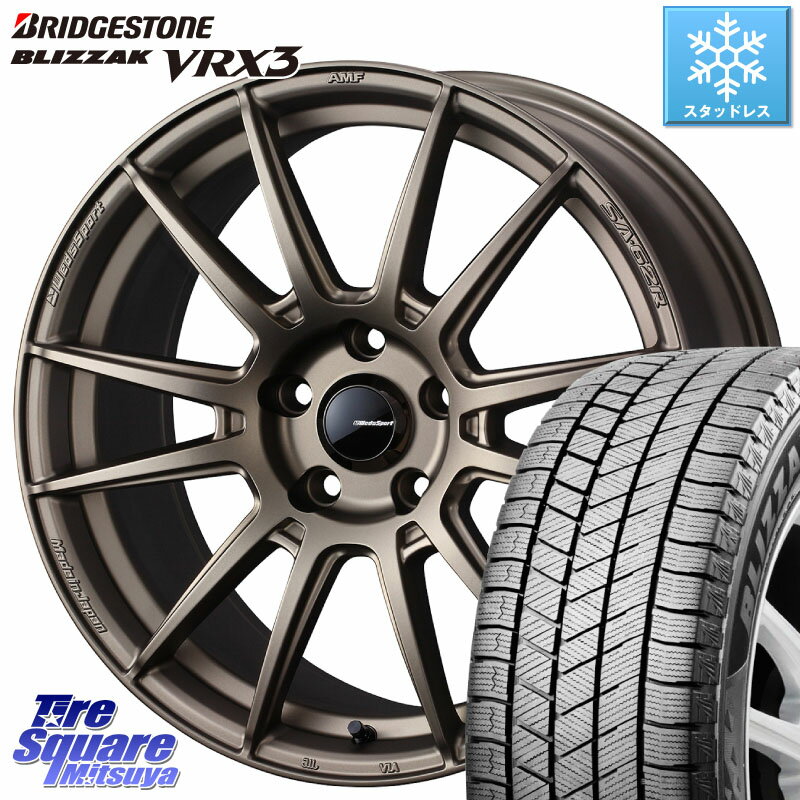 ブリヂストン ブリザック BLIZZAK VRX3 2023年製 在庫● スタッドレス 235/60R18 WEDS WedsSport SA-62R ホイール 18インチ 18 X 8.5J +35 5穴 114.3 デリカ D5 D:5