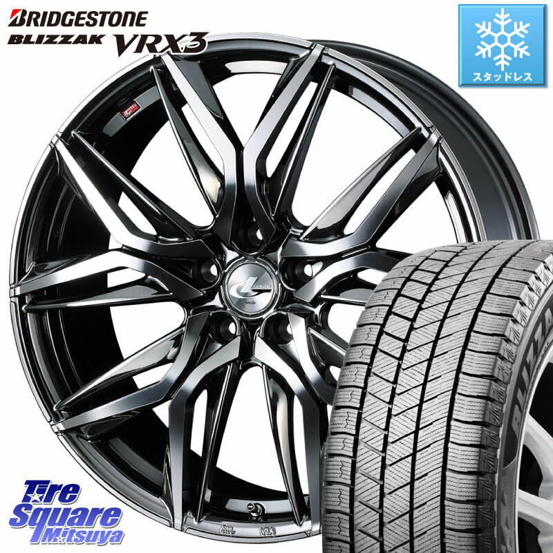 ブリヂストン ブリザック BLIZZAK VRX3 スタッドレス 215/45R17 WEDS 40809 レオニス LEONIS LM BMCMC 17インチ 17 X 7.0J +42 5穴 114.3 リーフ