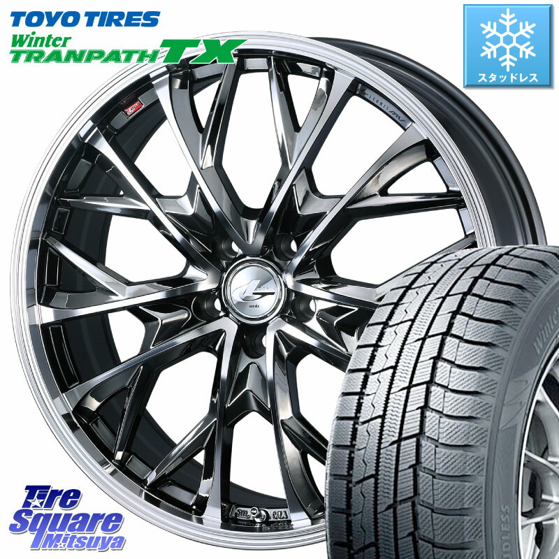 TOYO ウィンター トランパス TX 2023年製 スタッドレス 215/70R16 WEDS LEONIS MV レオニス MV BMCMC ホイール 16インチ 16 X 6.5J +47 5穴 114.3