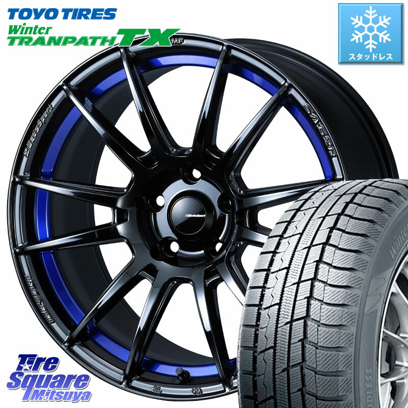 TOYO ウィンター トランパス TX 2023年製 スタッドレス 225/60R18 WEDS WedsSport SA-62R ホイール 18インチ 18 X 8.0J +42 5穴 114.3 RAV4 エクストレイル NX CX-5