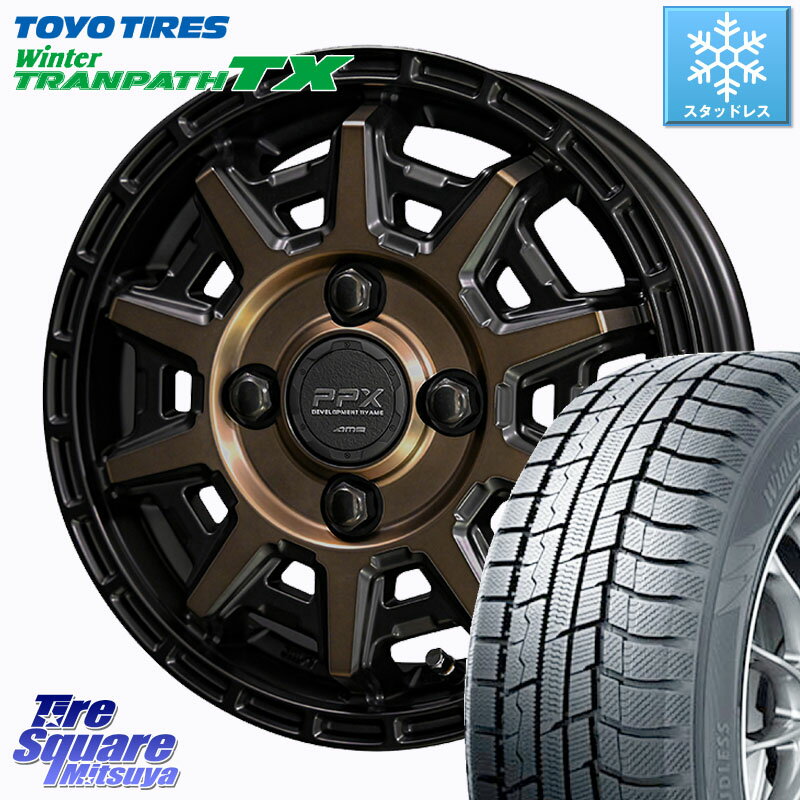 TOYO ウィンター トランパス TX スタッドレス ミツヤ 165/55R15 KYOHO PPX D10X ホイール 15インチ 15 X 4.5J +45 4穴 100 サクラ N-BOX デリカミニ