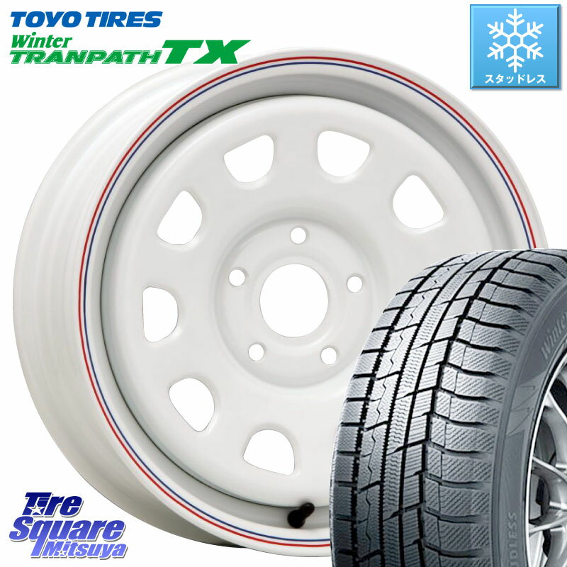 TOYO ウィンター トランパス TX 2023年製 スタッドレス 195/65R15 MLJ デイトナ SS DAYTONA ホイール 15インチ カングー 15 X 6.0J(RENAUT KANGOO KW) +30 5穴 108 ルノー カングー ルノー カングービボップ