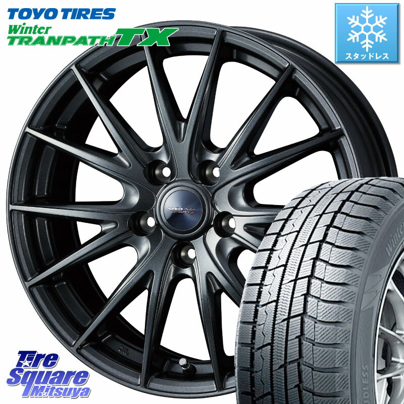 TOYO ウィンター トランパス TX 2023年製 スタッドレス 205/55R16 WEDS ウェッズ ヴェルヴァ スポルト2 平座仕様(トヨタ車専用) 16インチ 16 X 6.5J +39 5穴 114.3 ヤリス