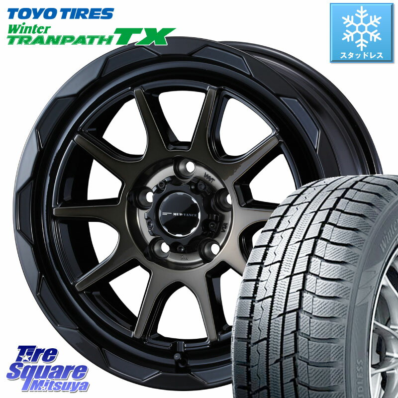 TOYO ウィンター トランパス TX 2023年製 スタッドレス 215/70R16 WEDS マッドヴァンス 06 MUD VANCE 06 ウエッズ 16インチ 16 X 7.0J +38 5穴 114.3 デリカ D5 D:5