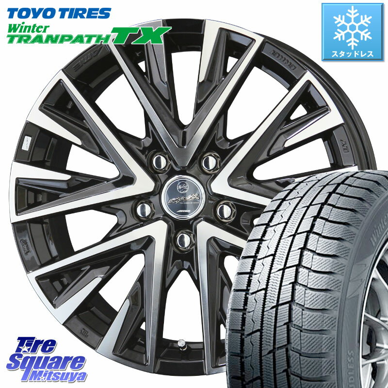 TOYO ウィンター トランパス TX 2023年製 スタッドレス 225/60R18 KYOHO スマック レジーナ SMACK LEGINA ホイール 18 X 7.5J +38 5穴 114.3 RAV4 デリカ D5 D:5 NX アウトバック