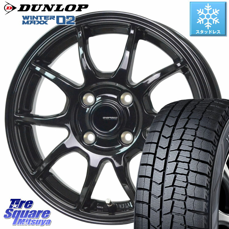 DUNLOP ウィンターマックス02 WM02 ダンロップ スタッドレス ミツヤ 185/55R15 HotStuff G-SPEED G-06 G06 在庫●特価 ホイール 15インチ 15 X 5.5J +43 4穴 100 700系パッソ E11ノート