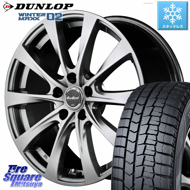 DUNLOP ウィンターマックス02 WM02 ダンロップ スタッドレス 195/65R15 MANARAY MID EuroSpeed F10 ホイール 4本 15インチ 15 X 6.0J +45 5穴 114.3