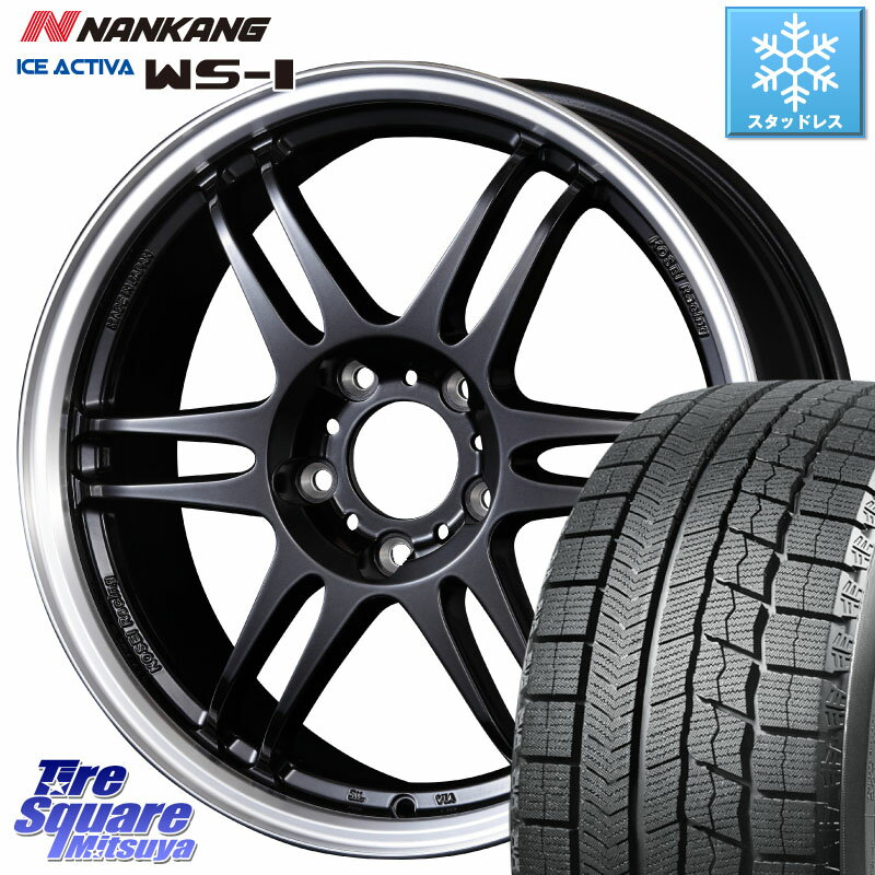 NANKANG TIRE WS-1 スタッドレス 91Q 2023年製 215/50R17 KOSEI 軽量 K-1 Racing.REV K1 レーシング ドット レヴ 17 X 7.0J +48 5穴 100 インプレッサ