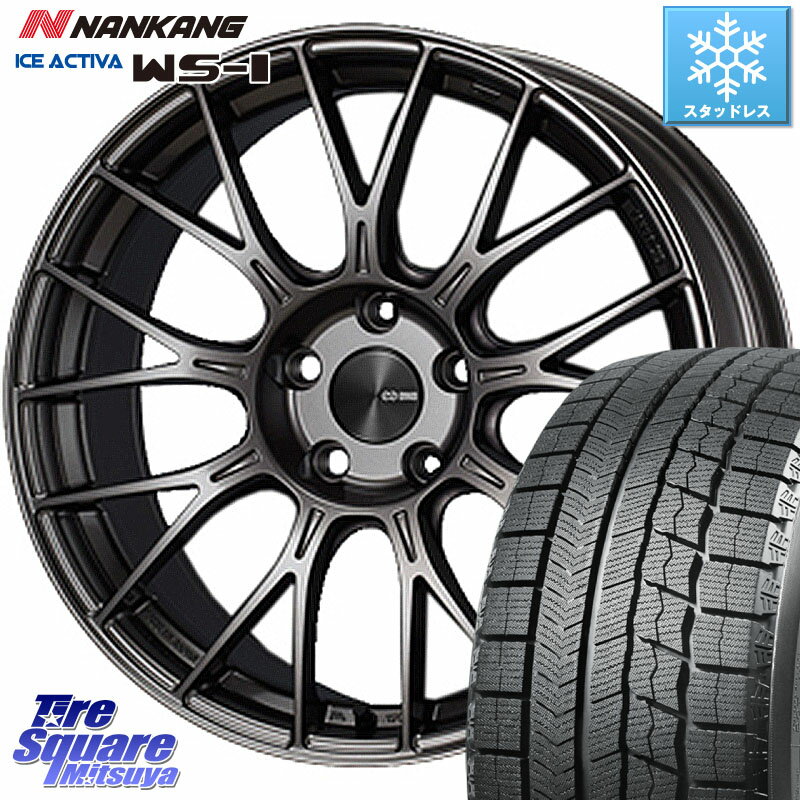 NANKANG TIRE WS-1 スタッドレス 89Q 2023年製 205/50R17 ENKEI エンケイ PerformanceLine PFM1 17インチ 17 X 7.0J +42 4穴 100