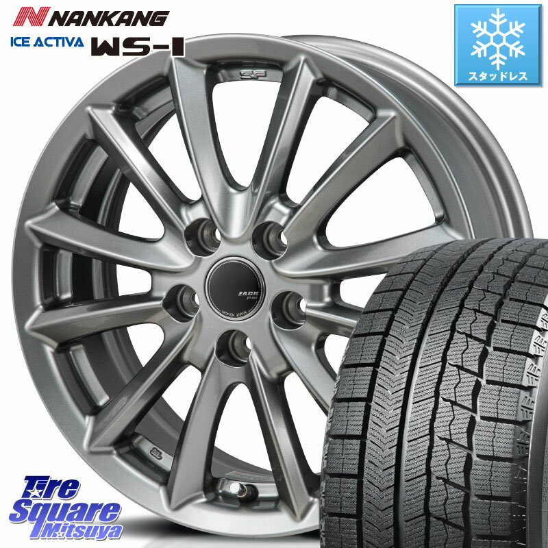 NANKANG TIRE WS-1 スタッドレス 91Q 2023年製 195/65R15 Japan三陽 ZACK JP-016 ホイール 15 X 6.0J +45 5穴 114.3