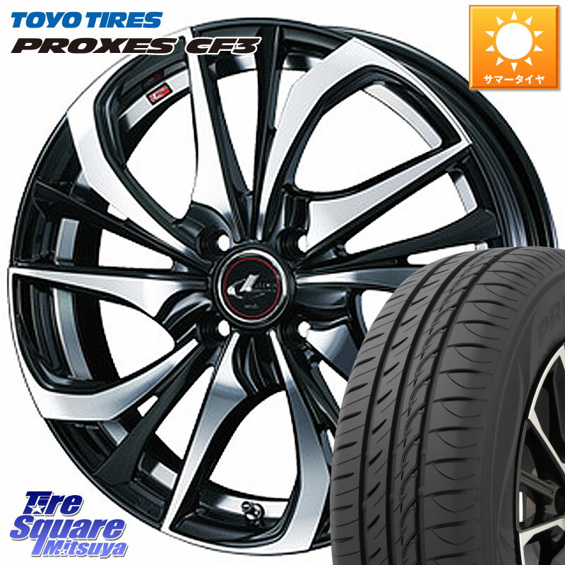 WEDS ウェッズ Leonis レオニス TE ホイール 16インチ 16 X 6.0J +42 4穴 100 TOYOTIRES プロクセス PROXES CF3 サマータイヤ 195/55R16