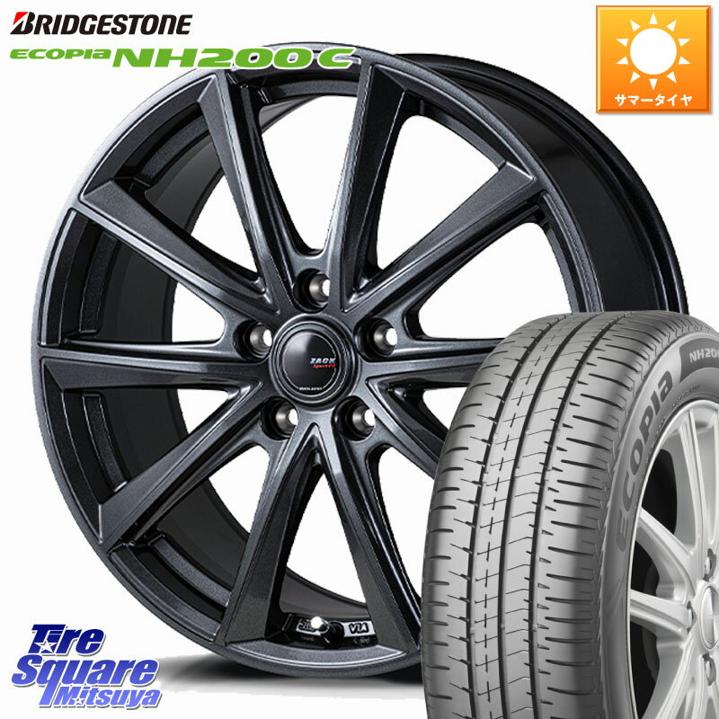 Japan三陽 ZACK Sport-FT ホイール 15インチ 15 X 6.0J +43 5穴 114.3 ブリヂストン ECOPIA NH200C エコピア サマータイヤ 185/65R15 GT系フリードクロスター