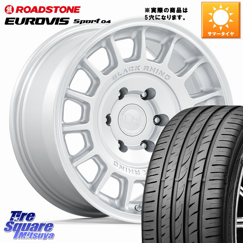 BLACK RHINO VOLL ボル シルバー ホイール 17インチ◇参考画像 17 X 8.0J +38 5穴 114.3 ROADSTONE ロードストーン EUROVIS sport 04 サマータイヤ 215/50R17