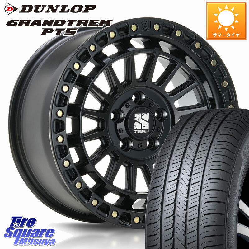 MLJ XJ08 XTREME-J ホイール 16インチ 16 X 7.0J +35 5穴 114.3 DUNLOP ダンロップ GRANDTREK PT5 グラントレック サマータイヤ 215/65R16 30系ヴェルファイア 20系アルファード