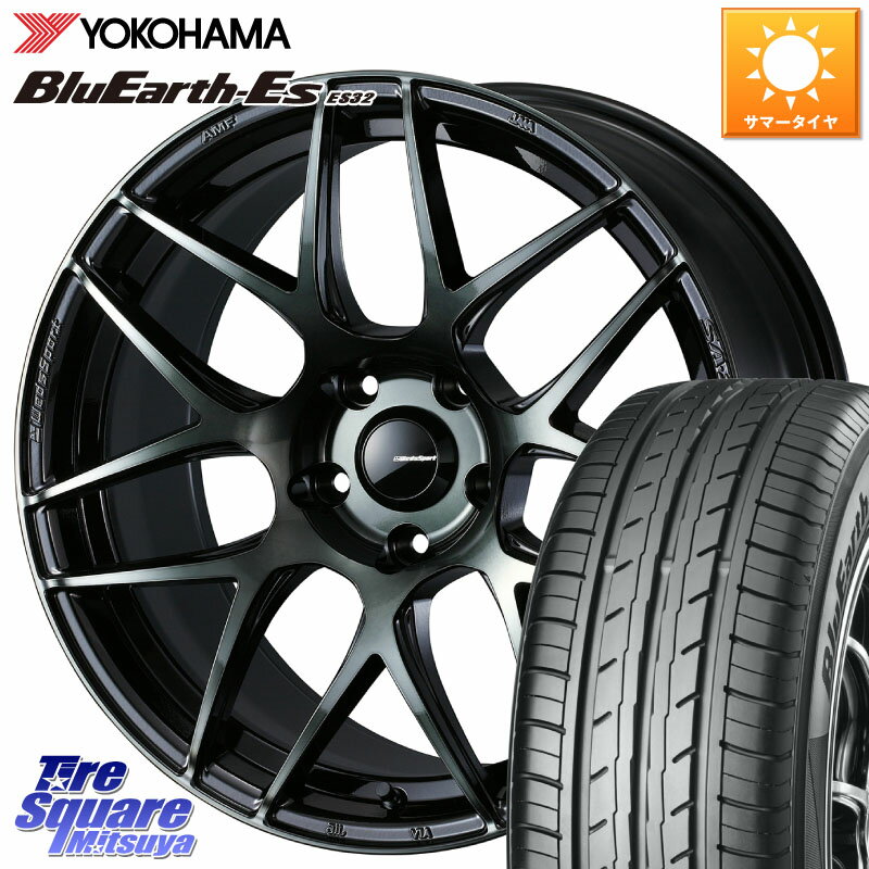 WEDS 74171 SA-27R ウェッズ スポーツ WBC ホイール 17インチ 17 X 7.5J +48 5穴 100 YOKOHAMA R2471 BluEarth-Es ES32 ヨコハマ 225/45R17 210系カローラスポーツ BRZ・86・GR86