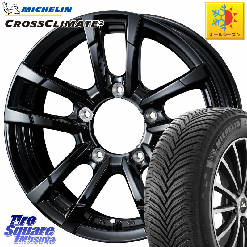 ミシュラン CROSSCLIMATE2 クロスクライメイト2 オールシーズンタイヤ 102V XL 正規 215/65R16 WEDS 40995 ウェッズ PRODITA プロディータ HC2 ホイール 16インチ 16 X 5.5J +22 5穴 139.7 ジムニー専用(要オーバーフェンダー等)