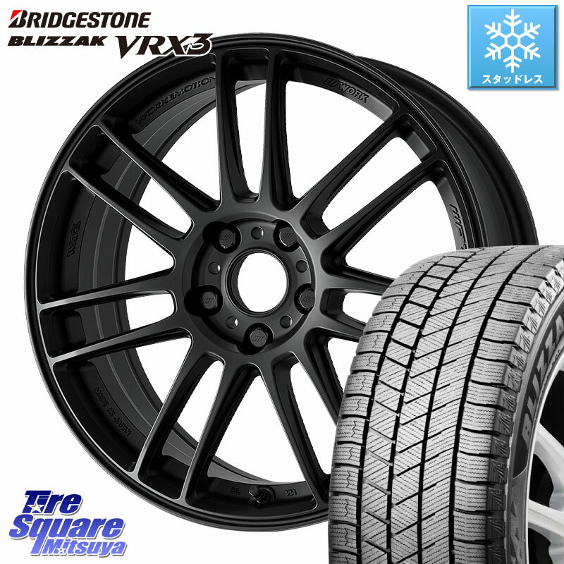 ブリヂストン BLIZZAK VRX3 ブリザック スタッドレス ミツヤ【欠品次回12月中旬】 245/40R18 WORK EMOTION ZR7 ホイール 18インチ 18 X 8.5J(EVO10 CZ4A) +38 5穴 114.3 CZ4Aランエボ10ブレンボキャリパー対応