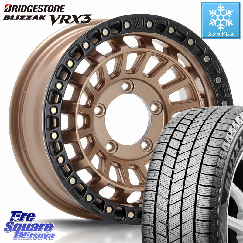 ブリヂストン BLIZZAK VRX3 ブリザック スタッドレス ミツヤ 215/70R16 MLJ XJ08 XTREME-J ホイール 16インチ 16 X 5.5J +20 5穴 139.7 ジムニー専用(要オーバーフェンダー等)