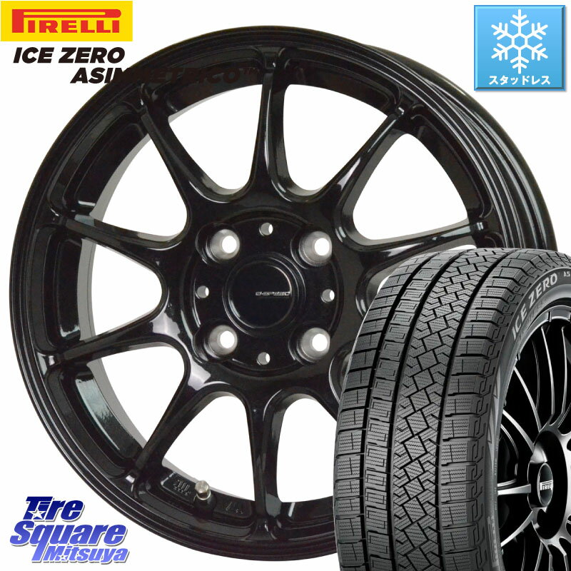 ピレリ ICE ZERO ASIMMETRICO スタッドレス ミツヤ 185/65R15 HotStuff G.SPEED G-07 ホイール 15インチ 15 X 5.5J +50 4穴 100 E13ノート GB3＆4フリード4穴