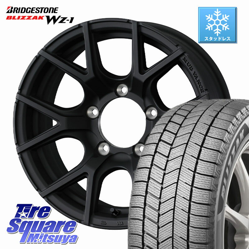 ブリヂストン BLIZZAK WZ-1 WZ1 2025年製 ブリザック スタッドレス ミツヤ 175/80R16 WEDS MUDVANCE SD ホイール 16インチ 16 X 5.5J +22 5穴 139.7 ジムニー