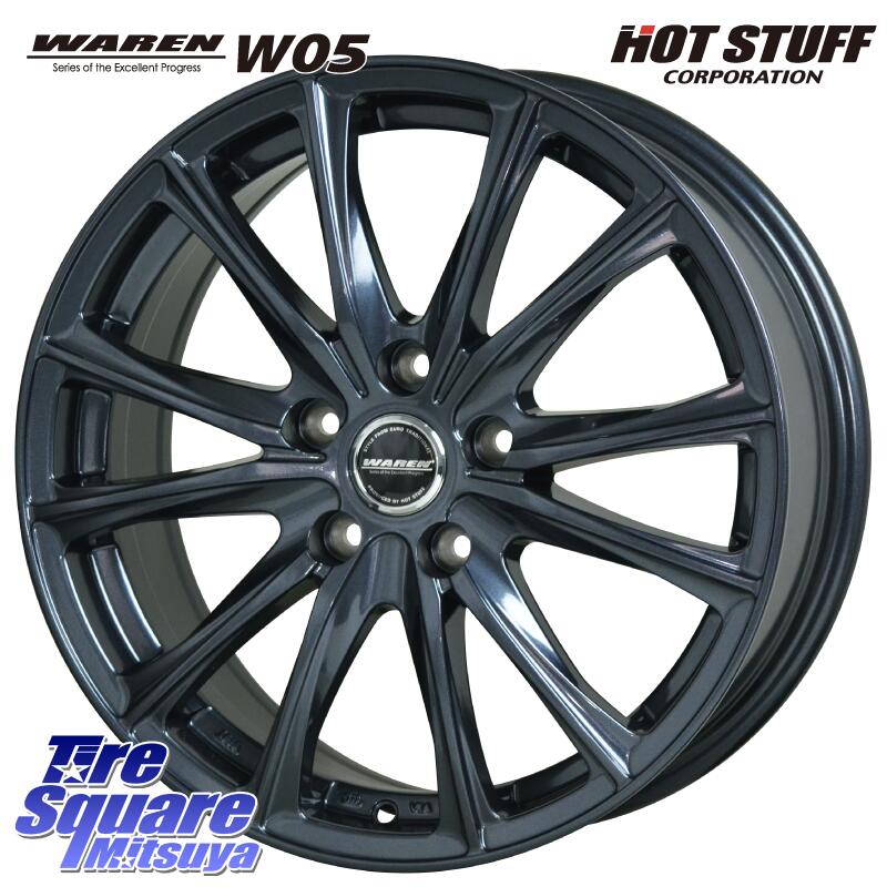 HotStuff WAREN W05 ヴァーレン ホイール18インチ 18 X 7.0J +55 5穴 114.3 KENDA ケンダ KR605 EMERA SUV 605 サマータイヤ 215/55R18