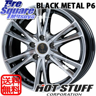 HotStuff ブラックメタル_P6 18 X 7.5 +48 5穴 114.3NANKANG TIRE AS-1 225/45R18