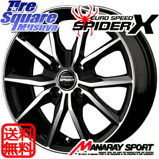 MANARAY EUROSPEED_SPIDER_X 15 X 6 +45 4穴 100NEXEN CP672 185/65R15