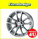 新品アルミホイール1本価格 16インチEurodesign FOX-R 16×6.5J 5/112 +35 HUB:57.1φ純正ボルト対応ハイパーシルバー VW専用 ティグアン パサート