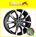 20インチMAK HIGHLANDS(マック ハイランズ) 20×8.5J 5/108 +45 HUB:63.4Φガンメタポリッシュ レンジローバー イヴォーグ 純正ボルト・純正センターキャップ対応 新品アルミホイール1本価格 ☆1台分で送料無料☆