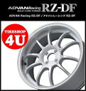 18インチADVAN Racing RZ-DF 18×7.5J 4/100 +42 HUB:63φWW(レーシングホワイト) アドバンレーシング 新品アルミホイール1本価格 MOLD-FORM FORGED MINI ※ハブリング別売