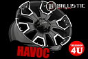 20インチBALLISTIC OFF ROAD 904 HAVOC マットブラックタンドラ(07y〜) ランクル200 ランクル100 バリスティック ハヴォック タイヤホイール4本セット