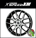 【48時間DPG会員限定】ポイント最大27倍 5/27 10:00〜5/29 9:59迄【新品アルミホイール1本価格】18インチ【クロススピード XM】18×7.5J 5/100 +50【ブラックポリッシュ】【X-SPEED】【CROSS SPEED】【XM】